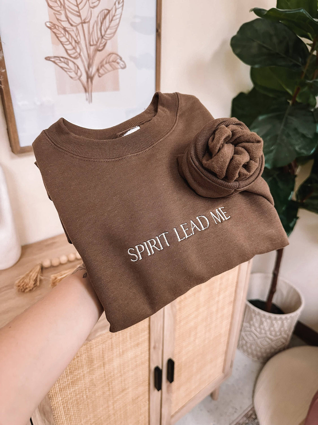 Embroidered Spirit Lead Me Sweatshirt-Correct One