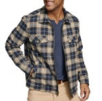 74-9413 Plaid Zip Shirt Jacket by Johnston & Murphy
