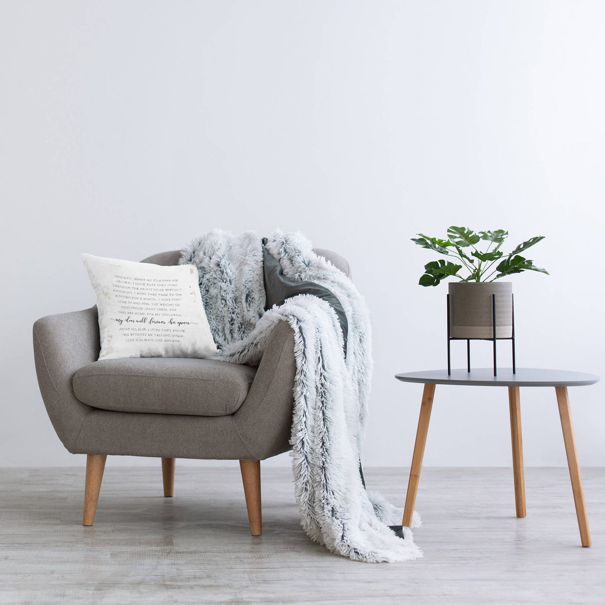 When My Children Are Grown Emotional Family Throw Pillow