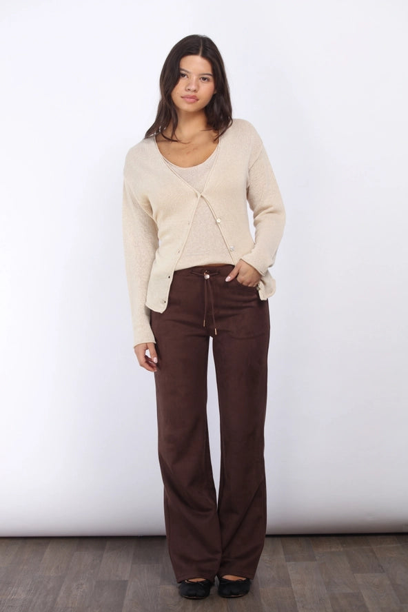 66145 Suede Shell Straight Leg