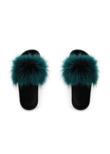 Faux Fur Slides