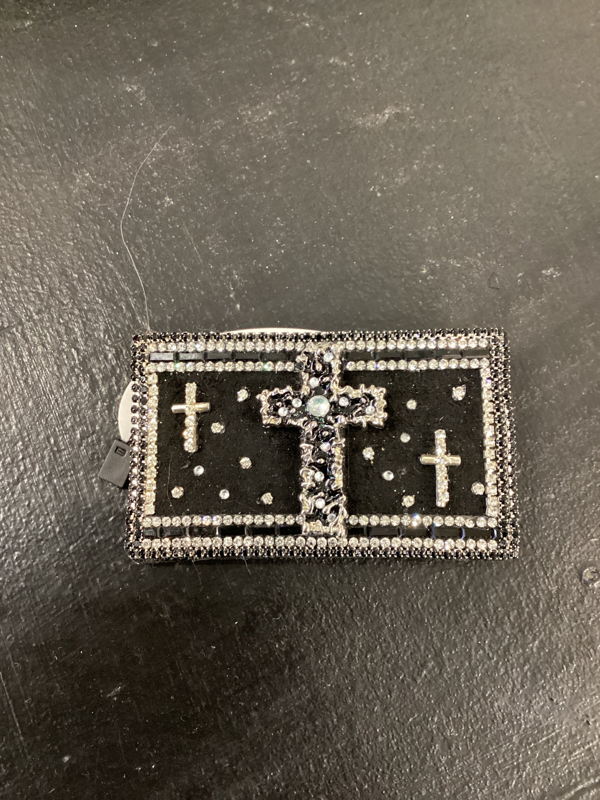 1. Black w/ Crosses Belt Buckle