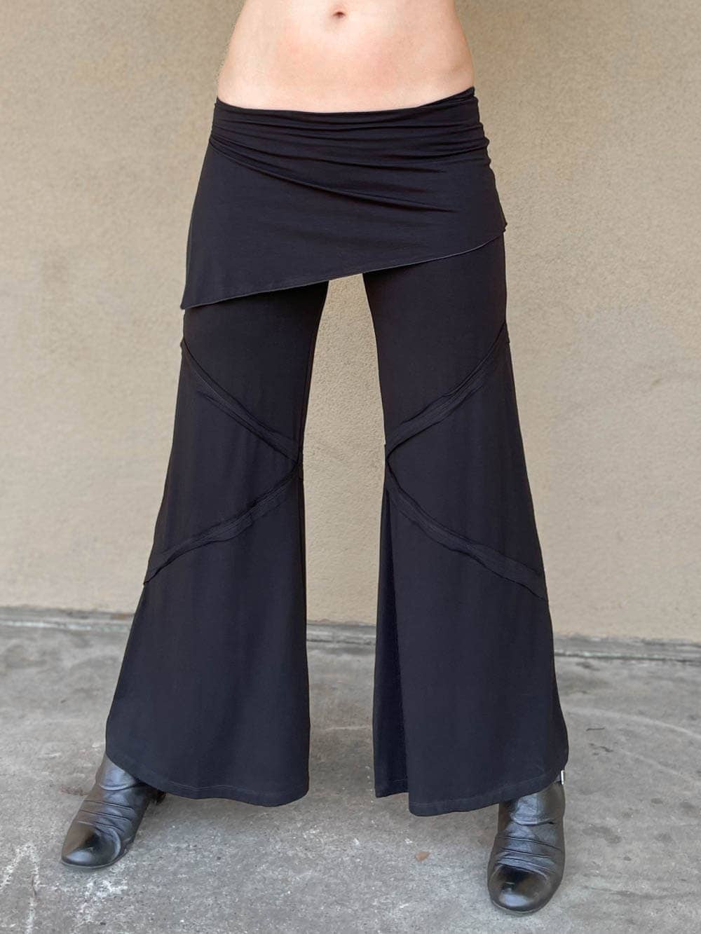 Wide Leg Panel Pants