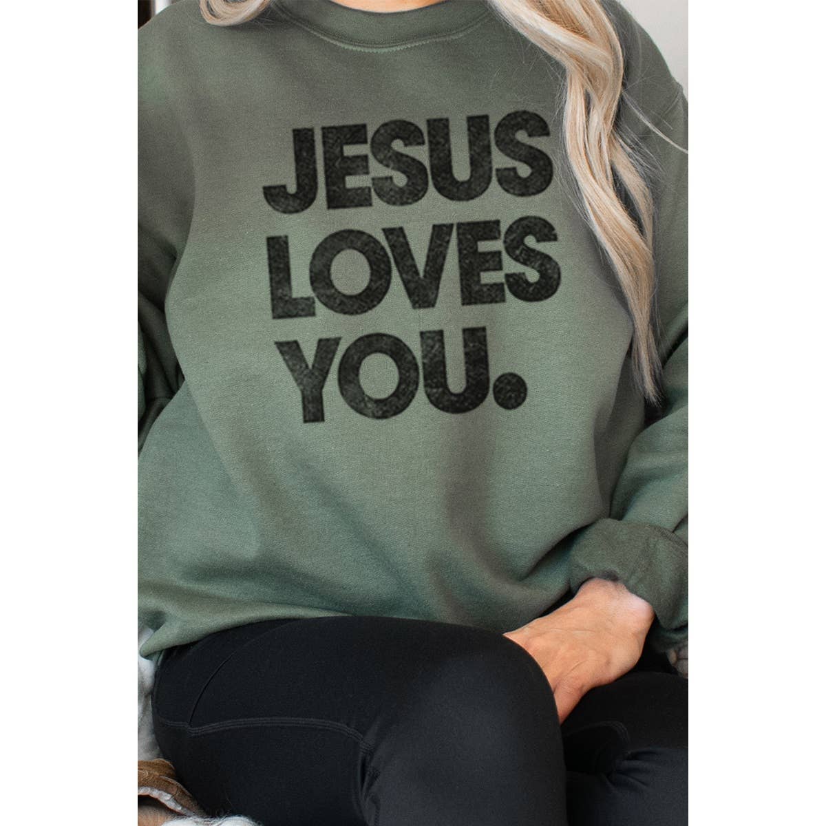 JESUS LOVES YOU VINTAGE GRAPHIC SWEATSHIRTS