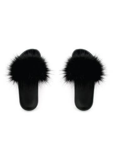 Faux Fur Slides