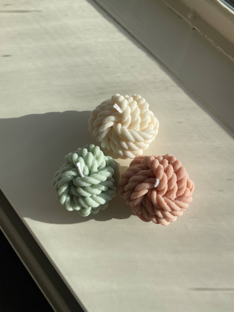 Candle - Knotty: Soft green