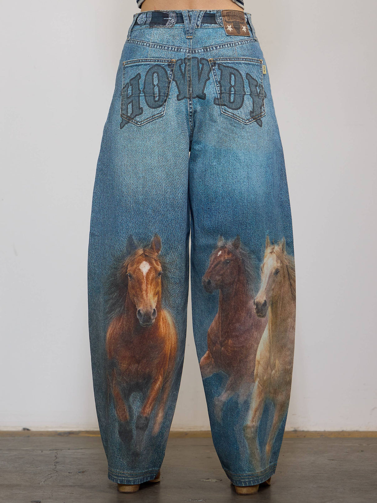 Howdy Horse Digital Print Vol 2 Baggy Jeans