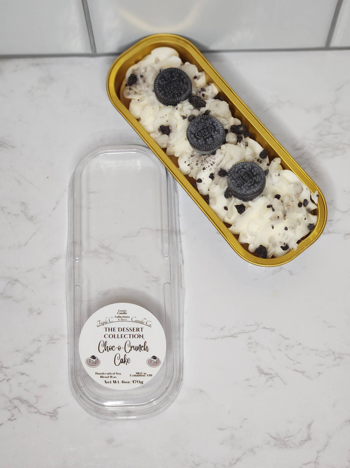 3 Wick Dessert Tin Cakes: Choc-O-Crunch Cake