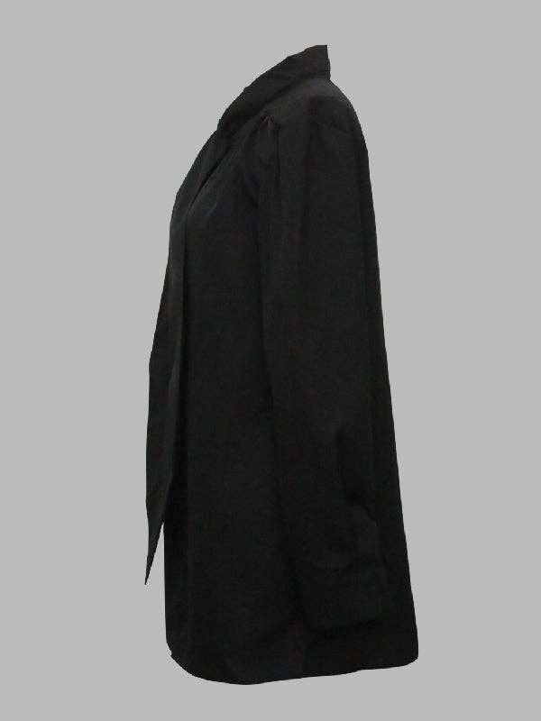 Long Sleeves Loose Solid Color High-Neck Blouses&Shirts Tops