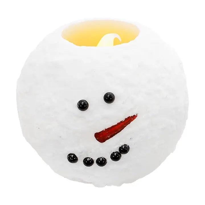 TLX69448 Large Round Snowman LED Candle
