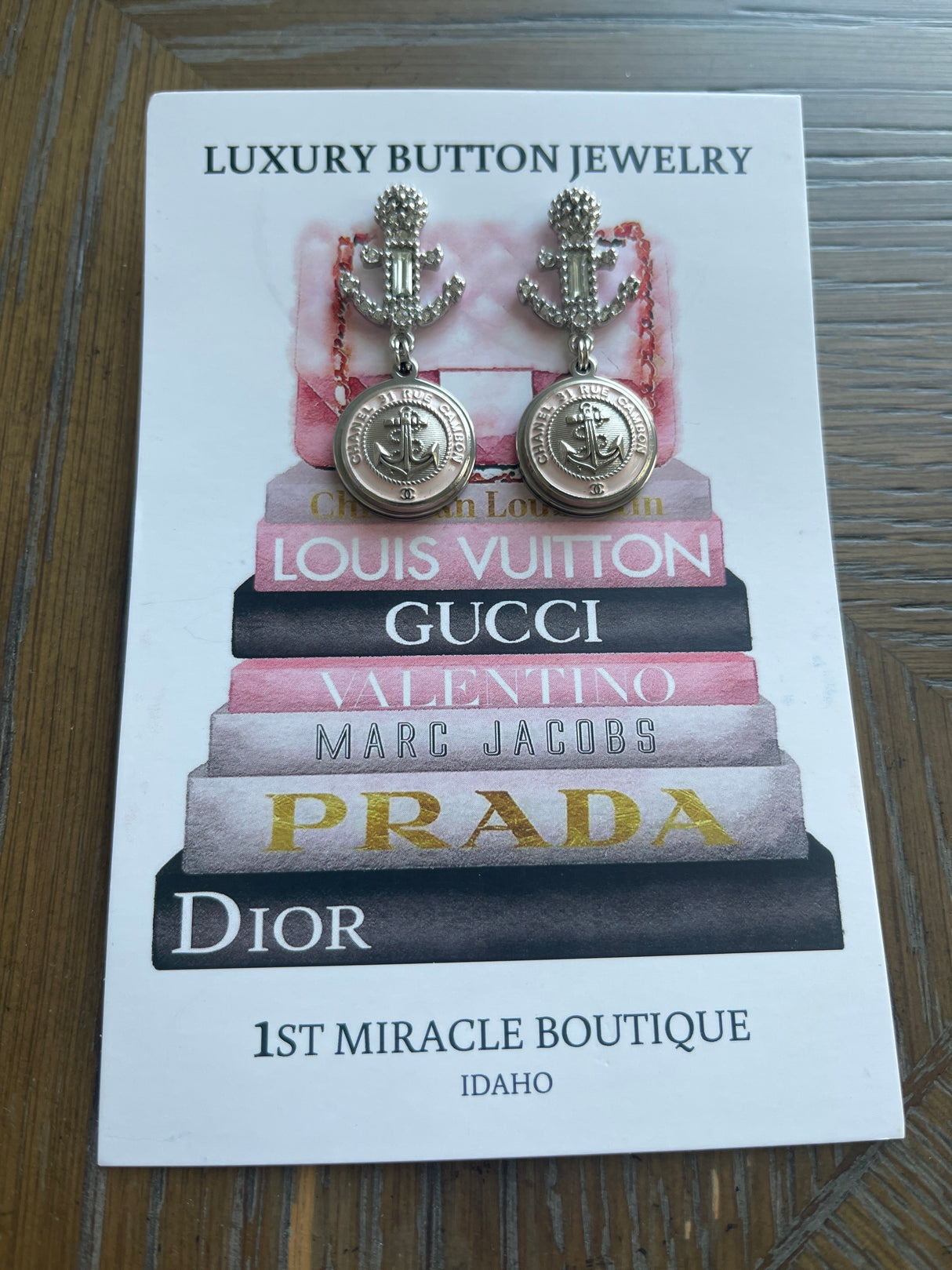 21C DANGLE ANCHOR EARRINGS