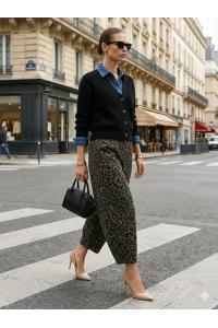 P8109 - Leopard Print Balloon Pants