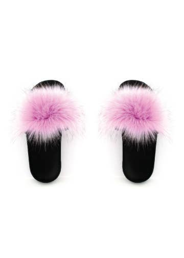 Faux Fur Slides