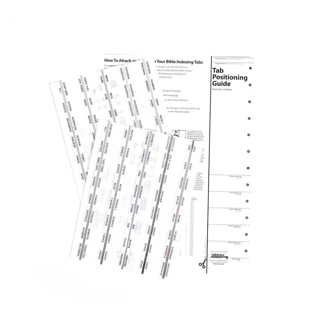 Bible Index Tabs Silver Tabbies Pk10
