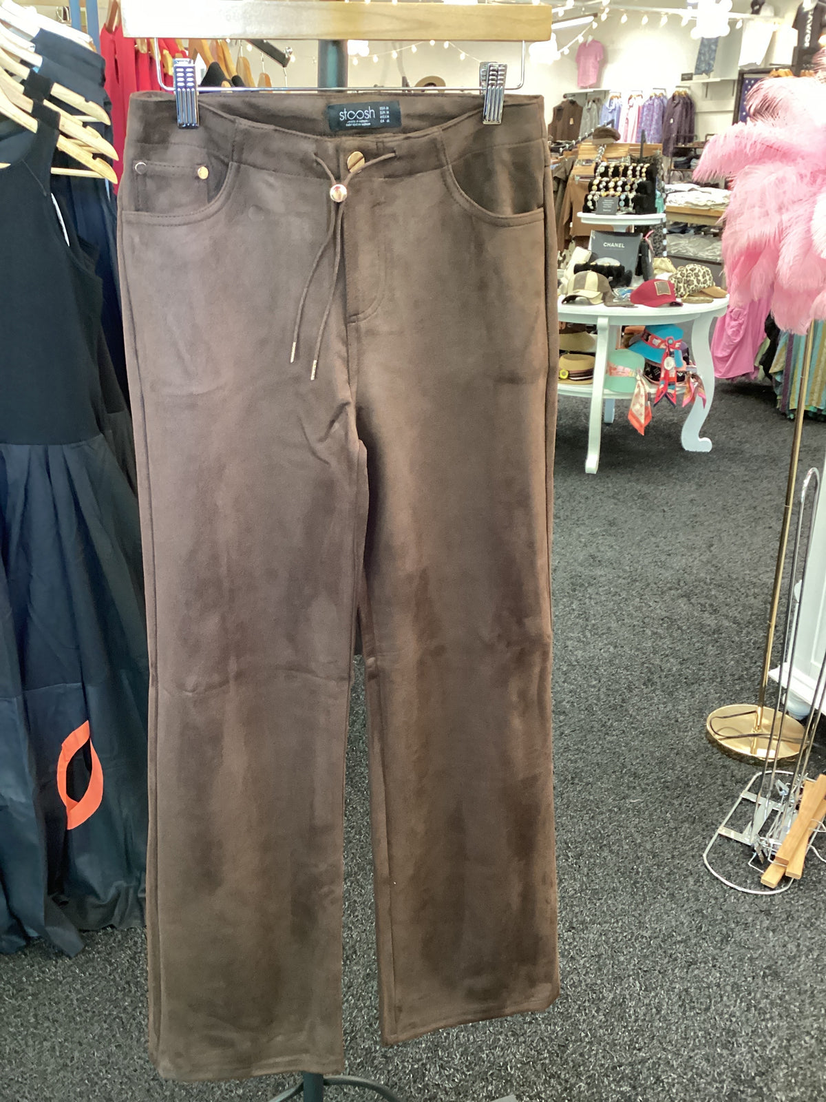 66145 Suede Shell Straight Leg