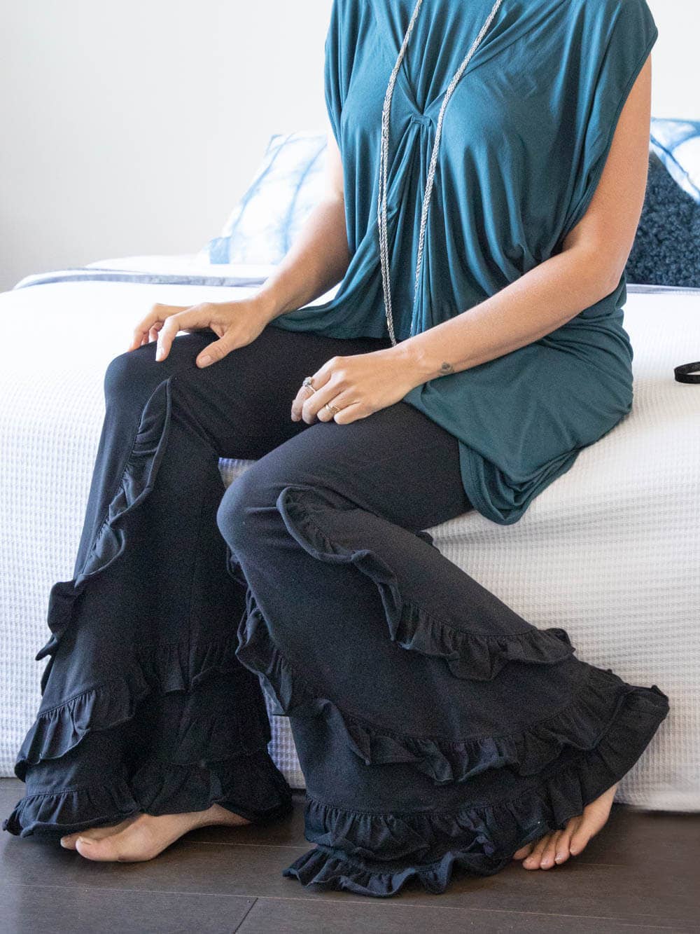 Flare Ruffle Pants