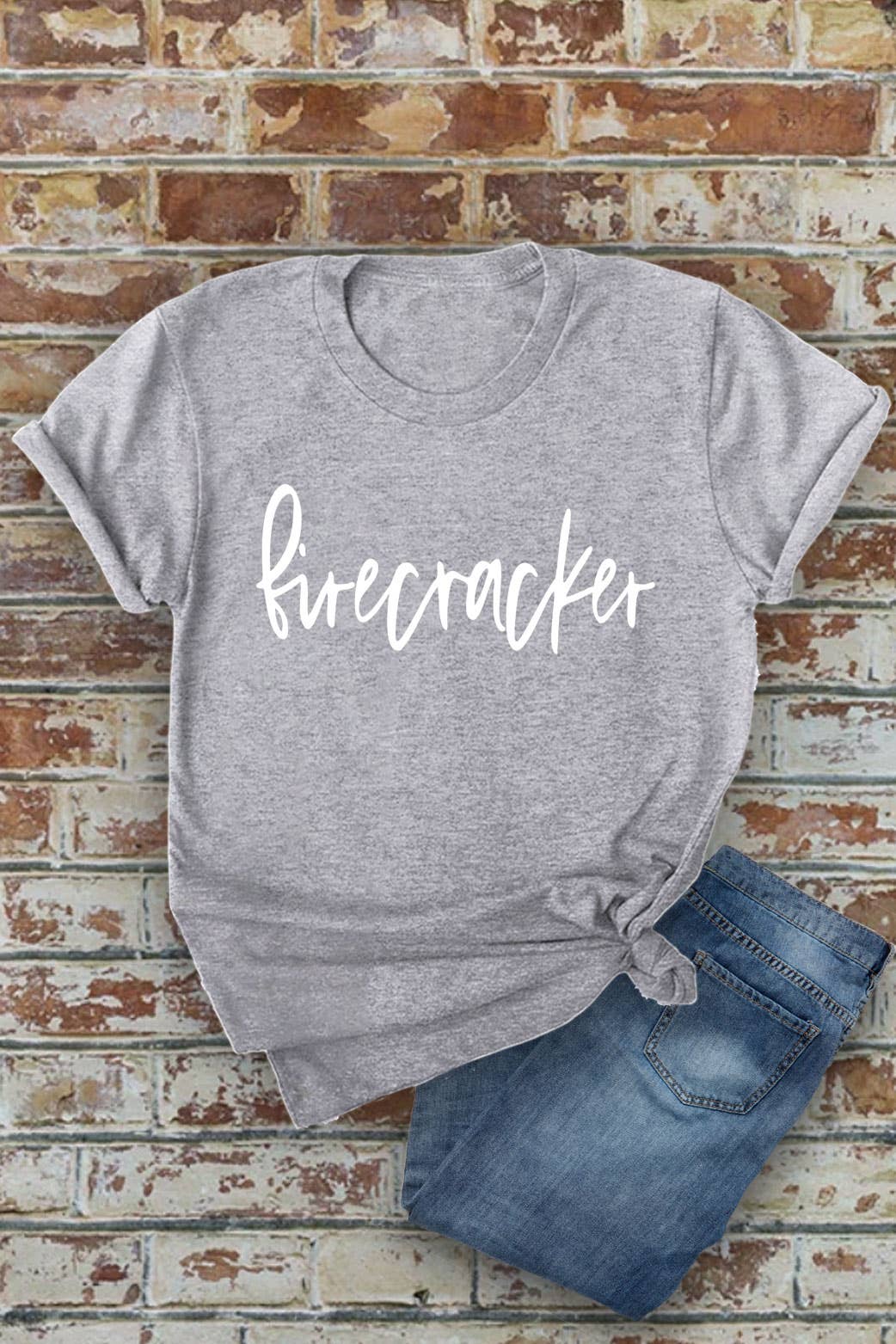 Firecracker, 4th of July, Unisex Round Neck T-Shirt