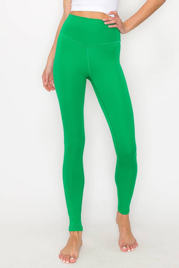 SOLID COLOR HIGH WAIST LEGGINGS