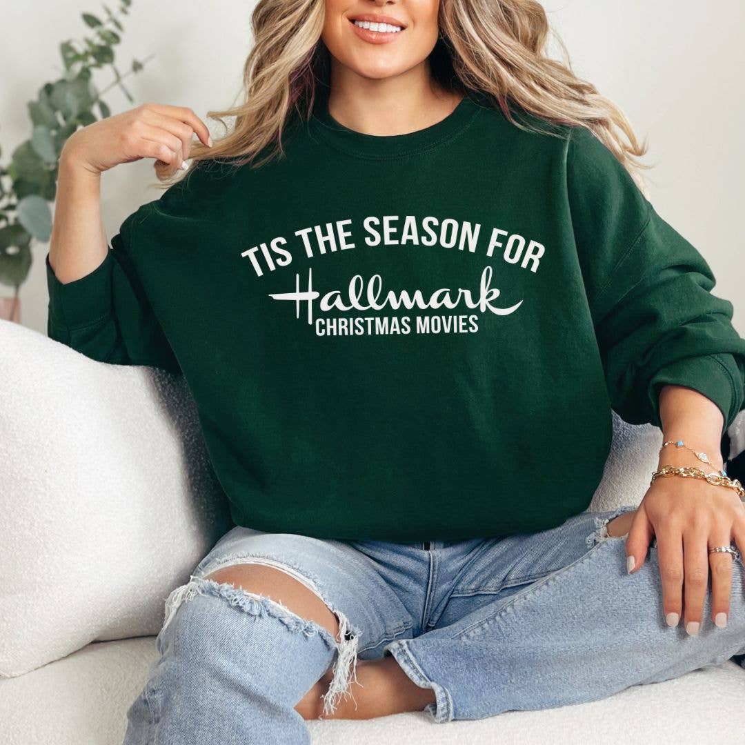 Tis The Season For Hallmark Movies Christmas Sweatshirt