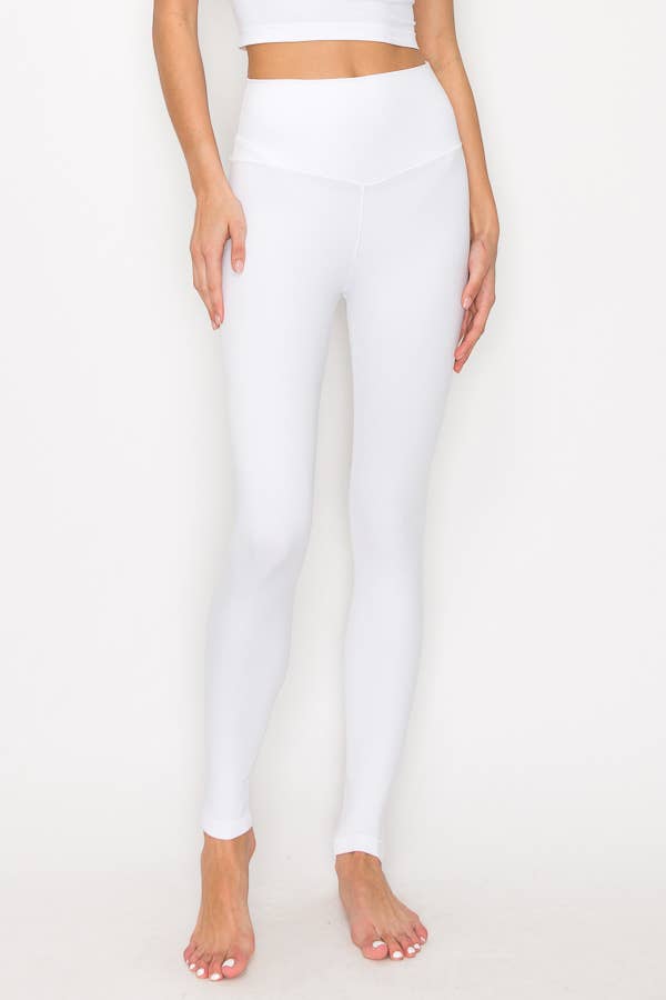 SOLID COLOR HIGH WAIST LEGGINGS