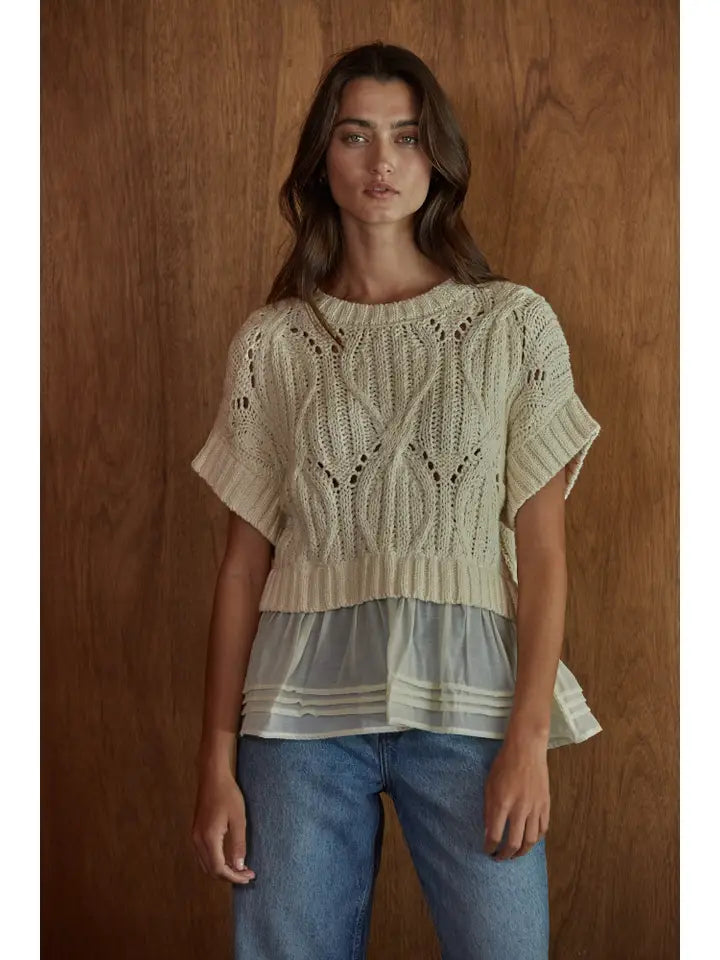 W2484 Natural Cream Top