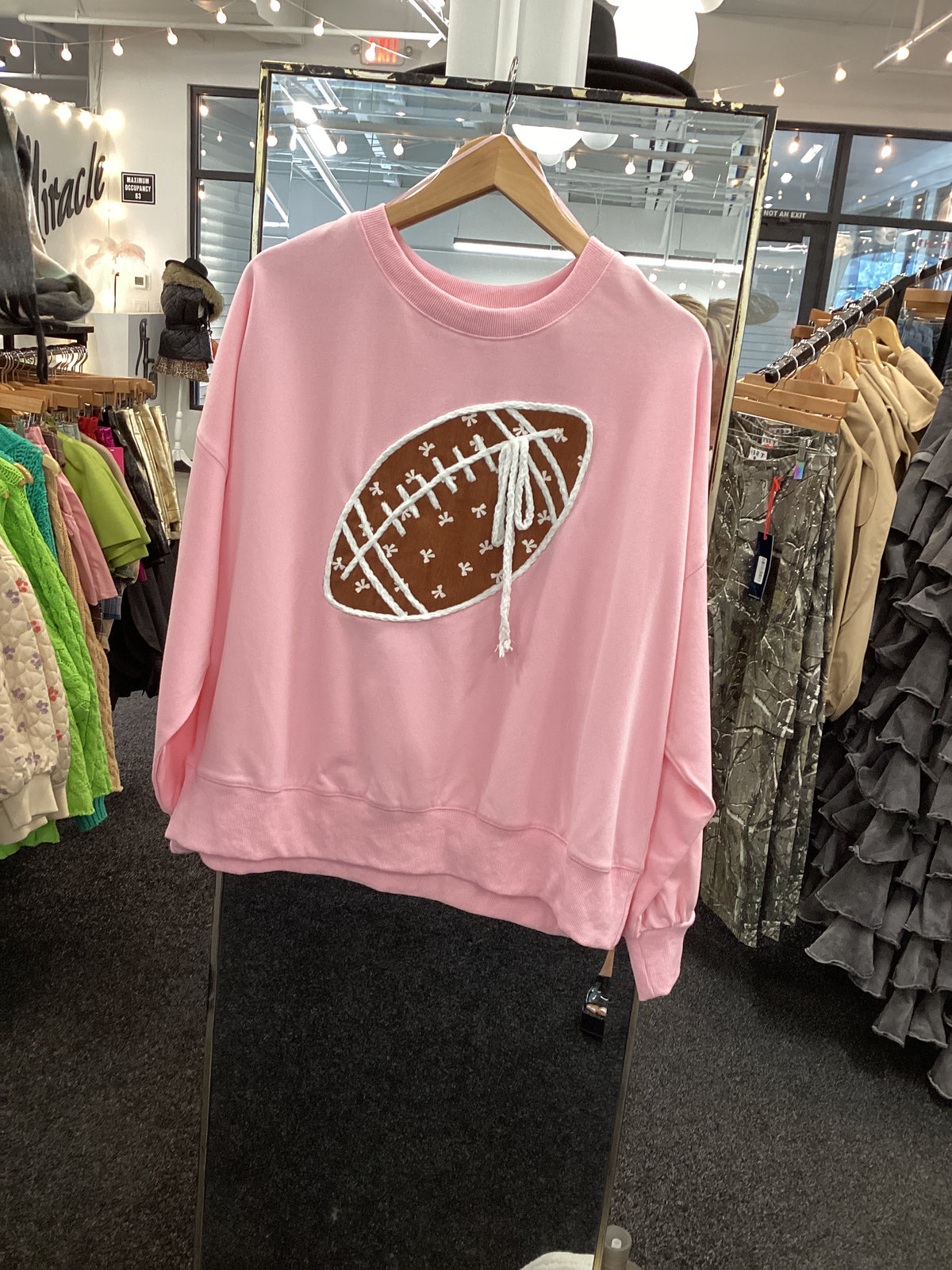 IKT38770-72 Twill Football Sweatshirt