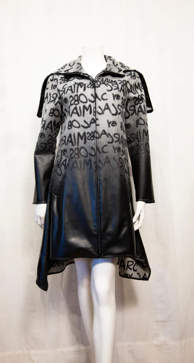 F20314 Blk JKT with Zip Hood