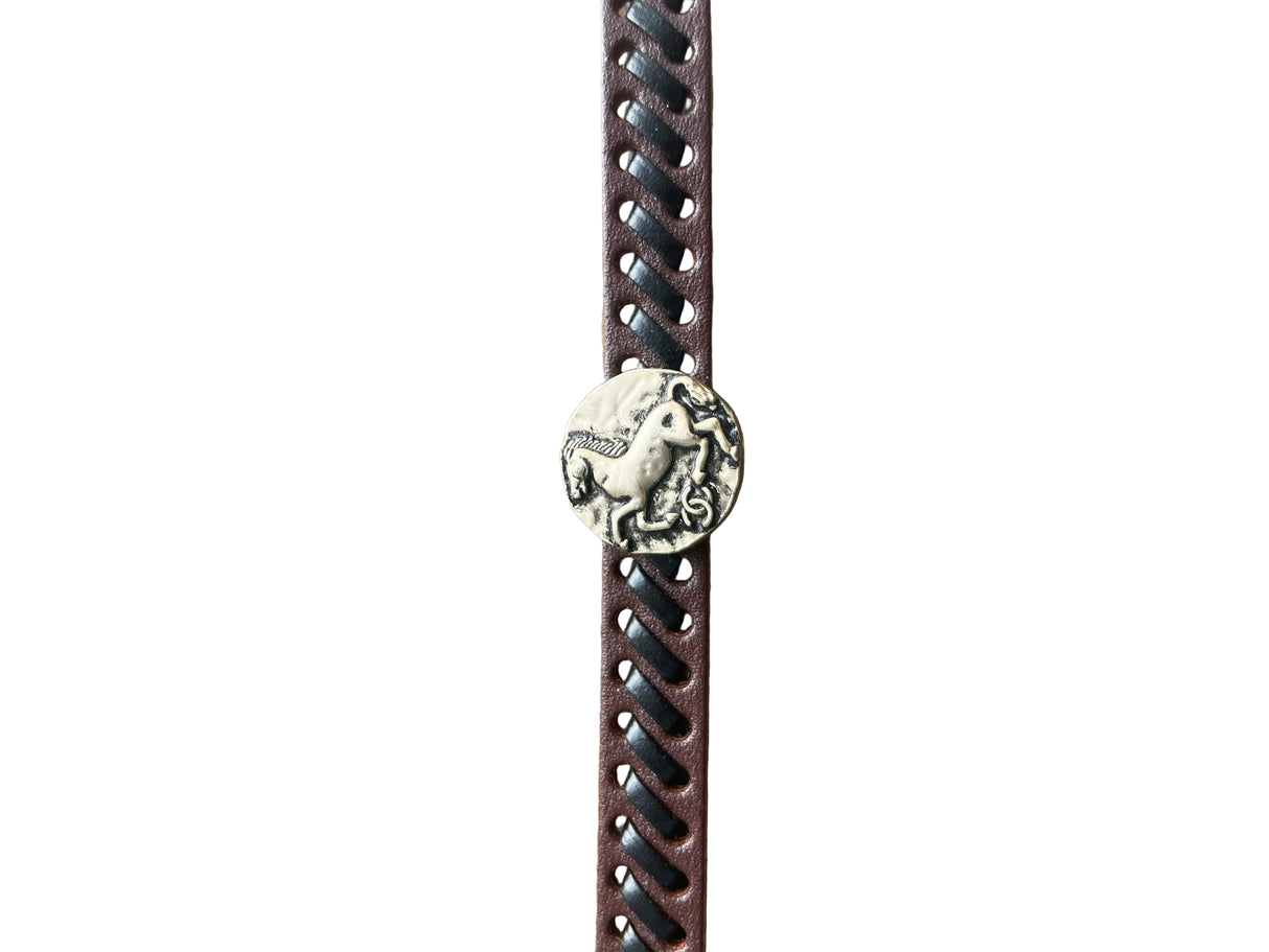 21R SNAP STYLE LEATHER BRACELET