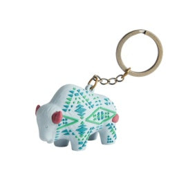 Buffalo Keychain/ Sawtooth Mountain