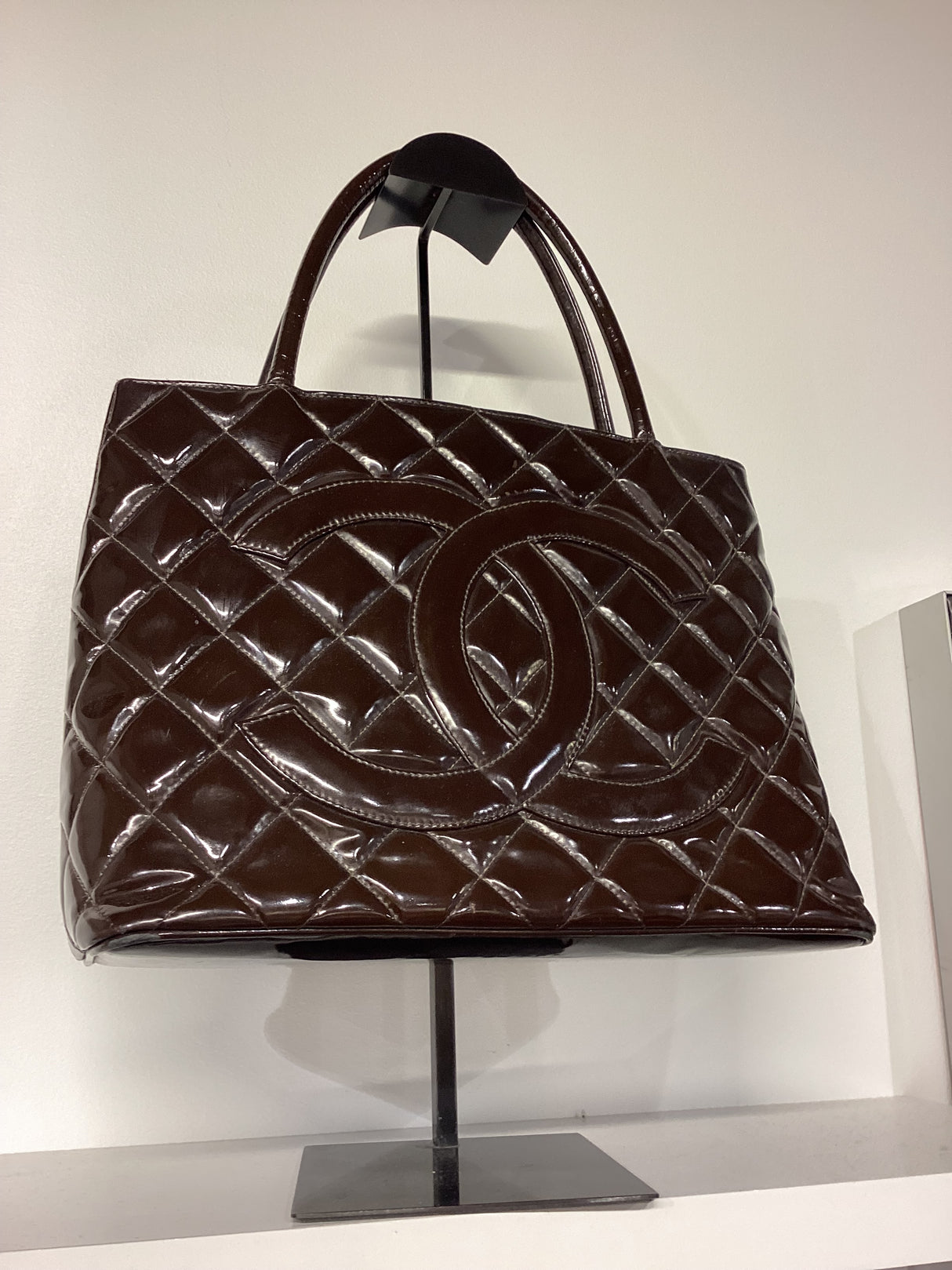 Black Caviar Medallion Tote