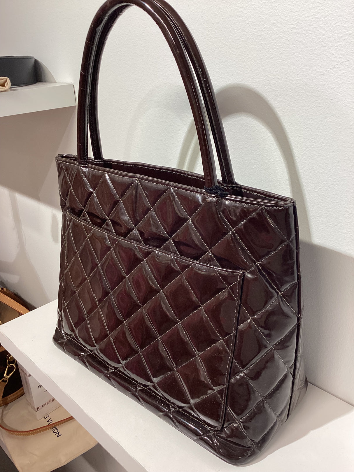 Black Caviar Medallion Tote