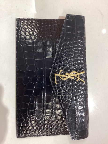 2135 Pouch-Black Croc