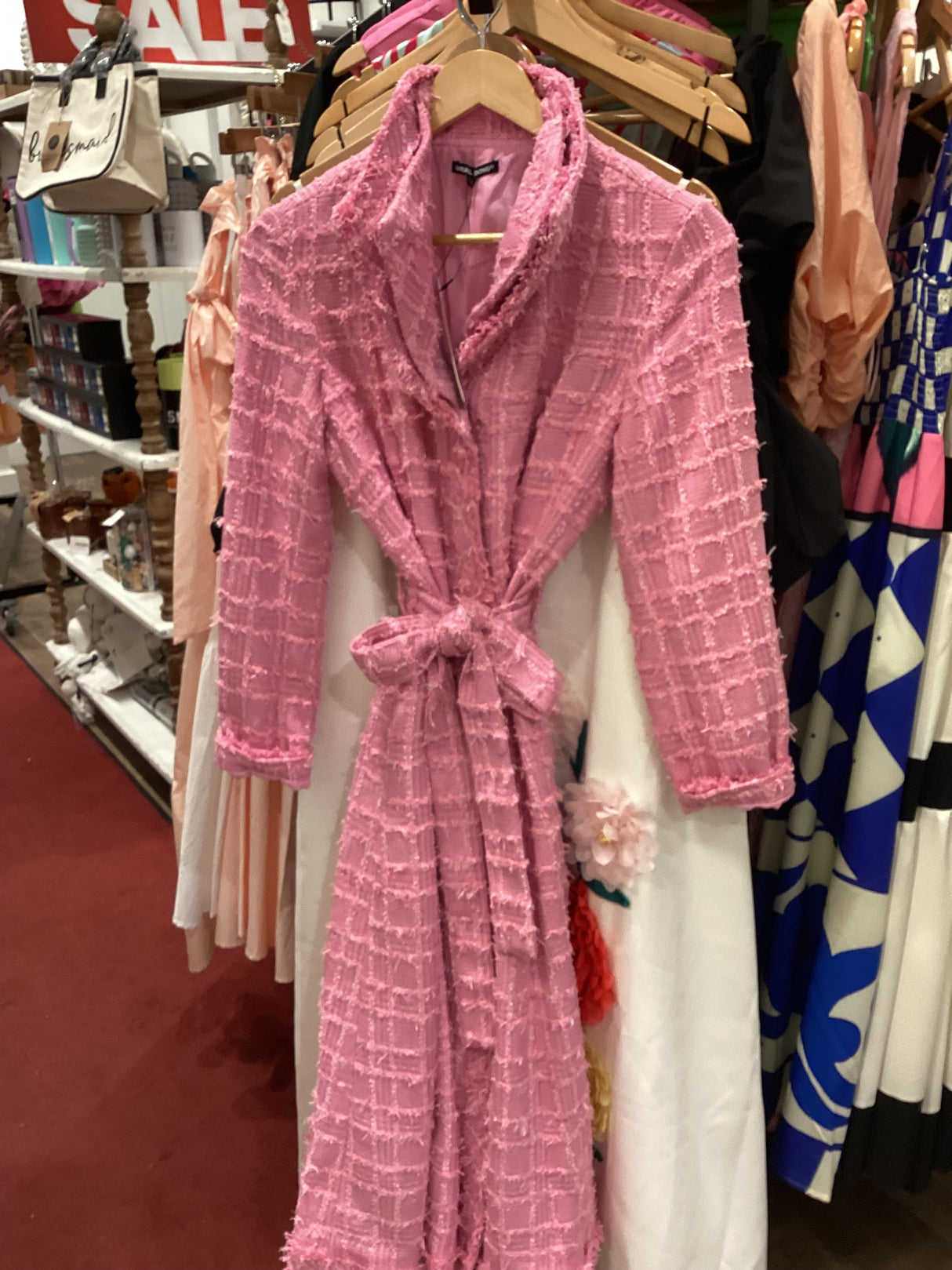F25034 Jacquard Coat Dress