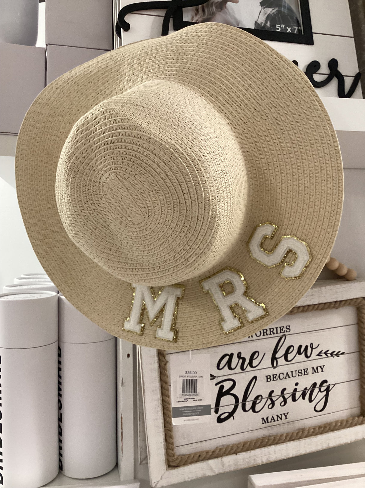 BRIDE FEDORA TAN