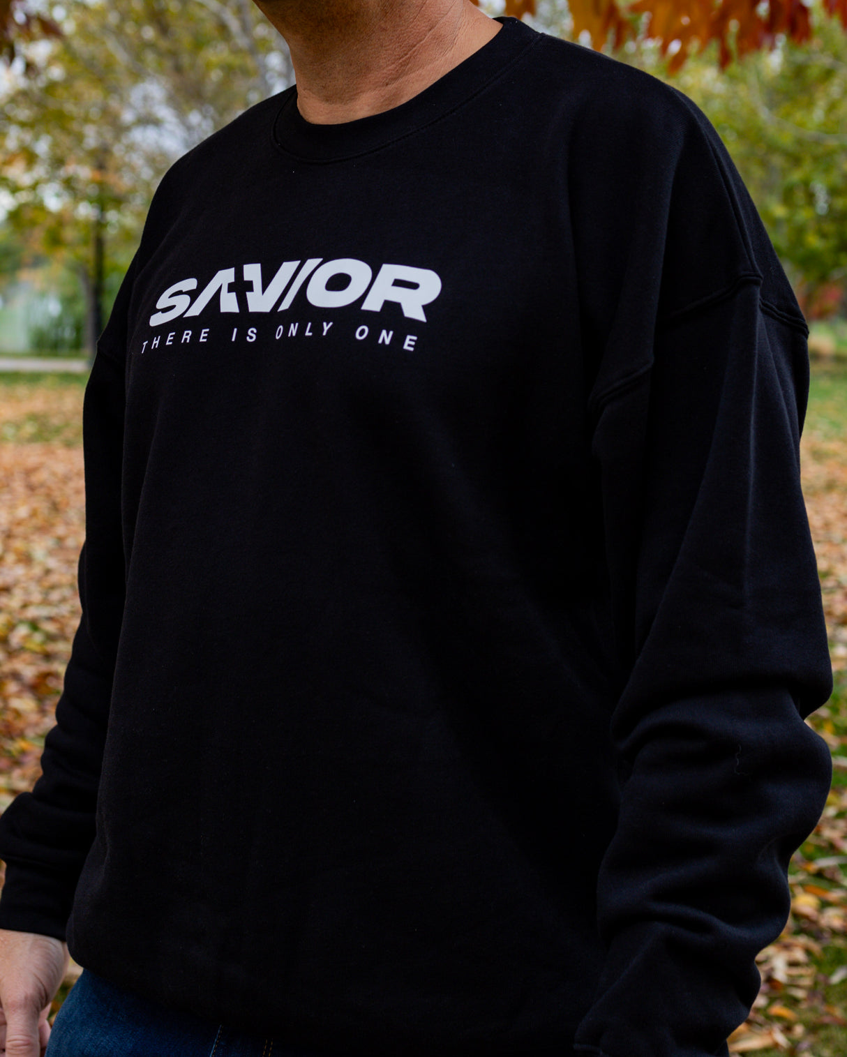 04SRSU Savior w/tag line printed Sweatshirt