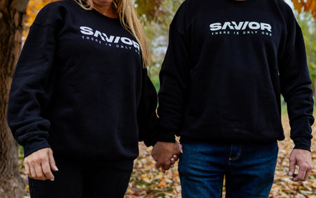 04SRSU Savior w/tag line printed Sweatshirt