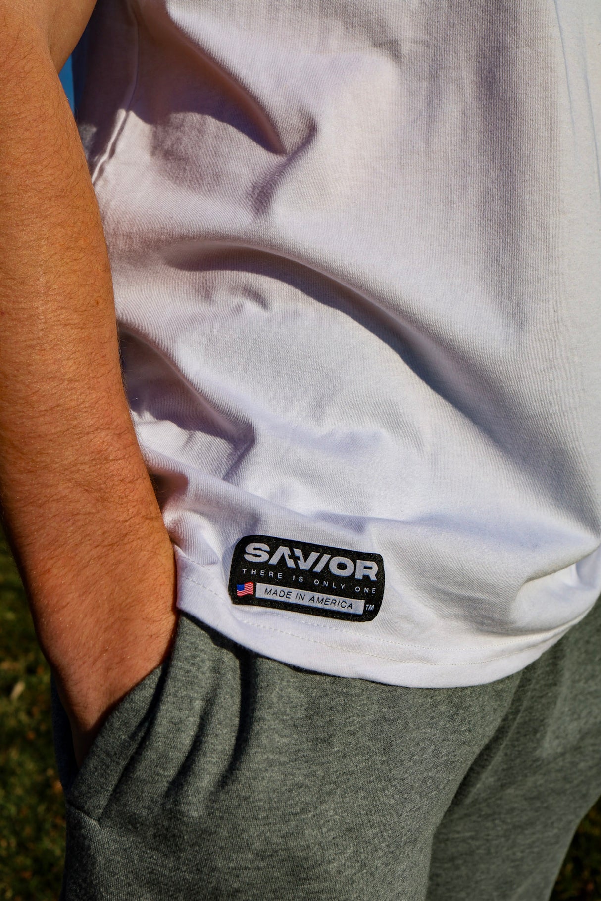 37SRHCTU Savior "logo" Embroidered Tee