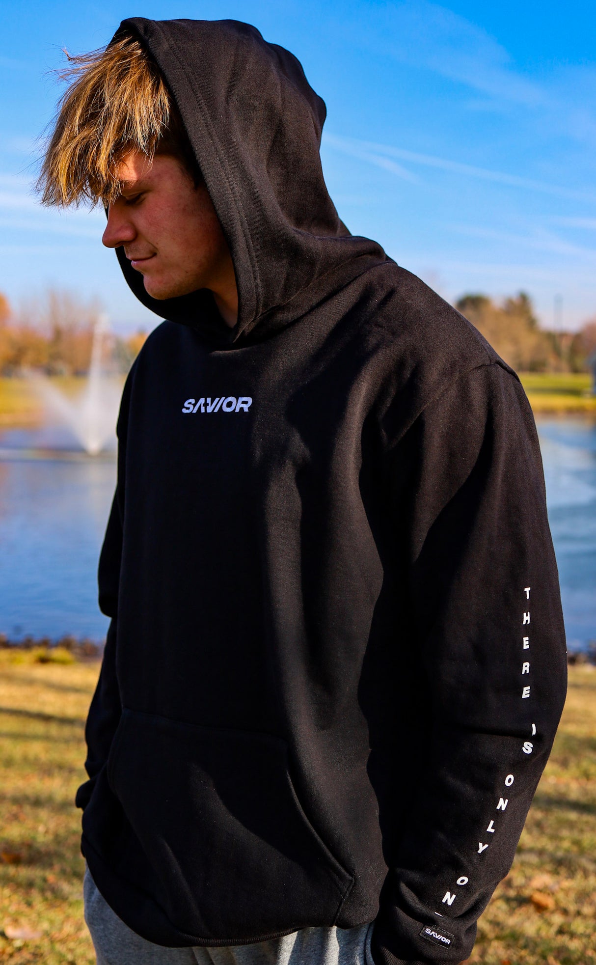 41SRHU "Savior" Embroidered Premium Heavyweight Hoodie