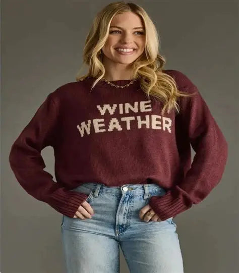 CL-SW-661 Wine Weather Sweater