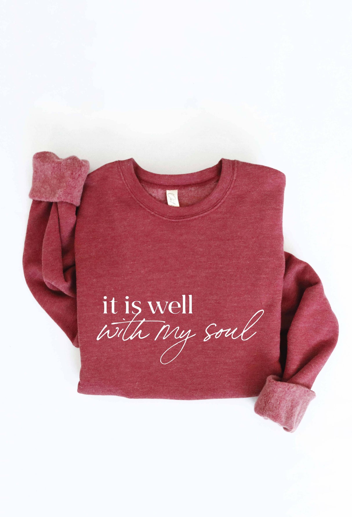 IT IS WELL WITH MY SOUL Graphic Sweatshirt Top