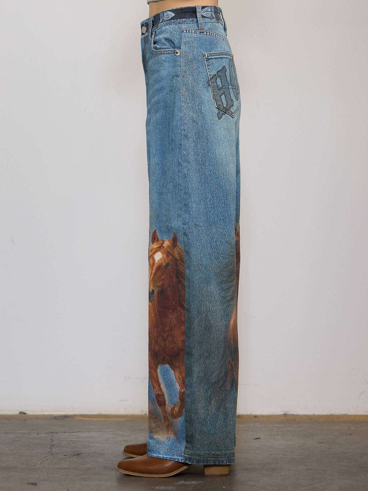 Howdy Horse Digital Print Vol 2 Baggy Jeans