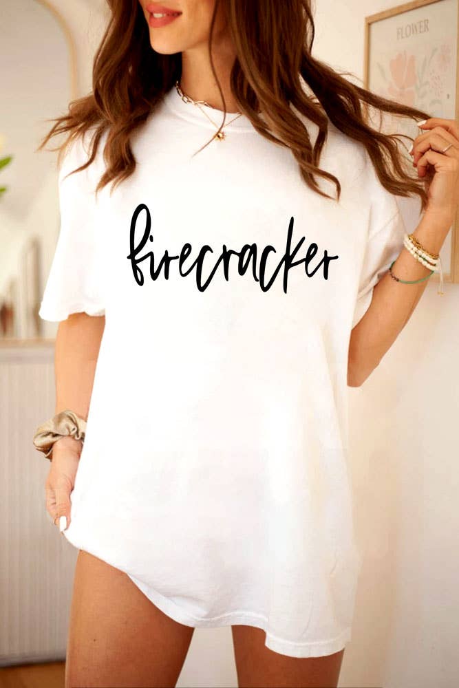 Firecracker, 4th of July, Unisex Round Neck T-Shirt
