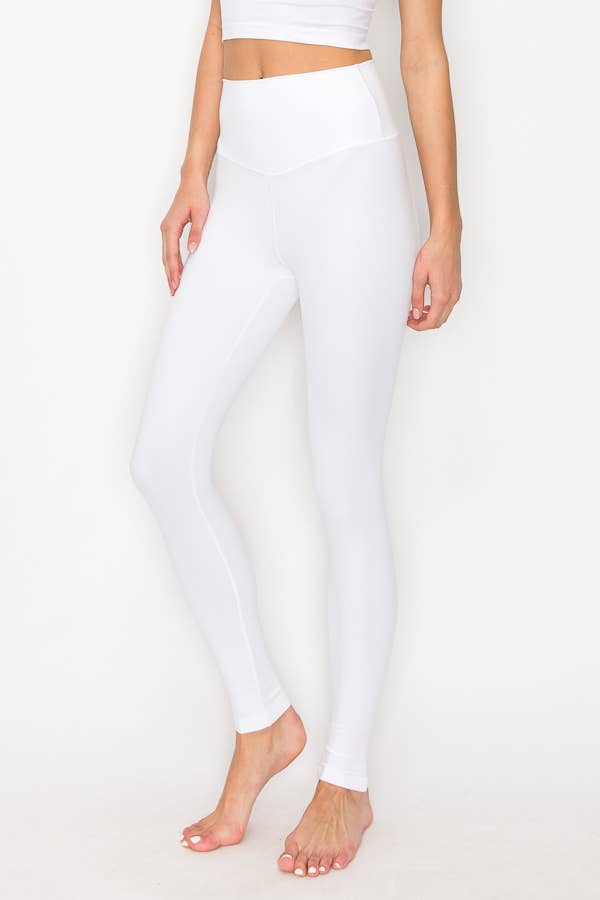 SOLID COLOR HIGH WAIST LEGGINGS
