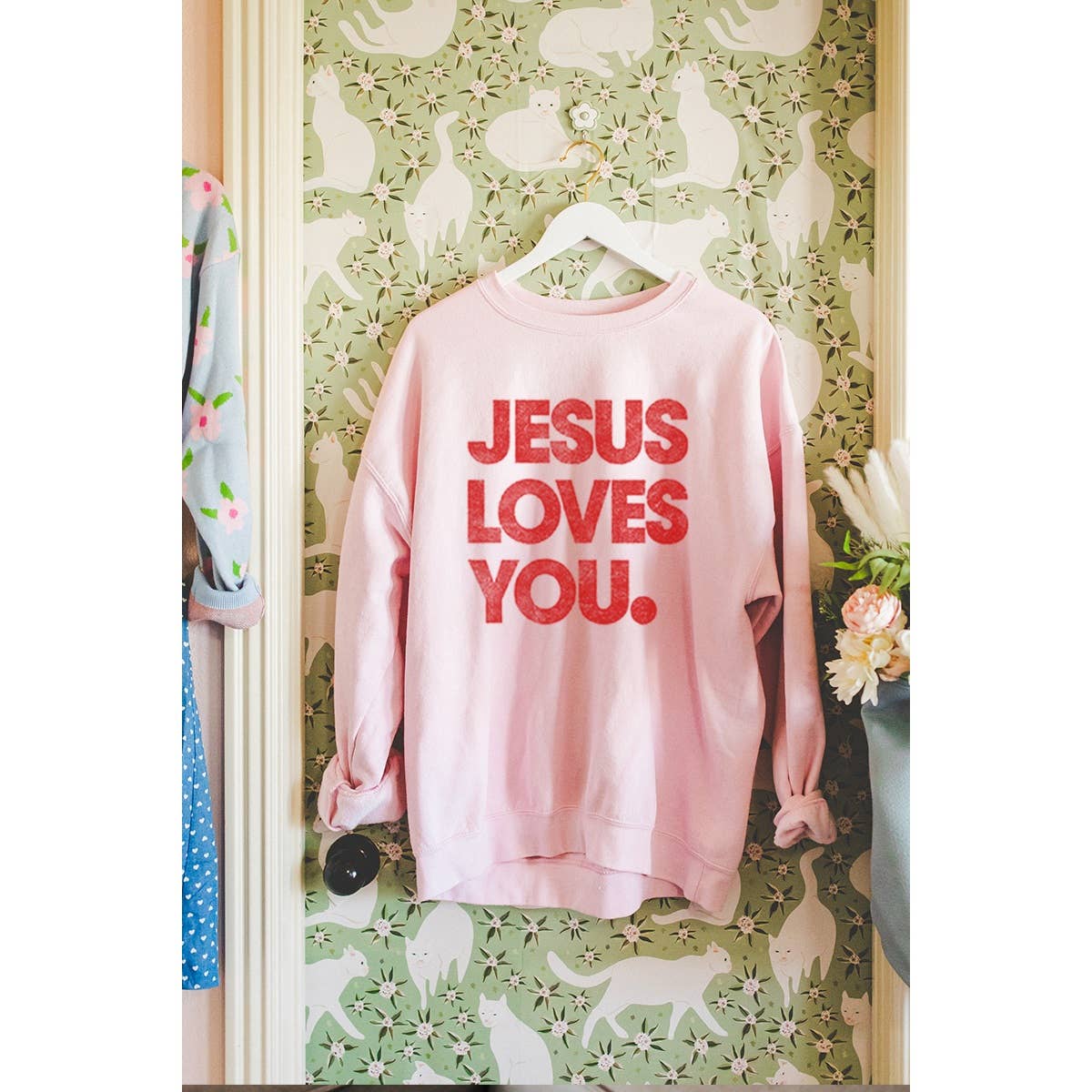 JESUS LOVES YOU VINTAGE GRAPHIC SWEATSHIRTS