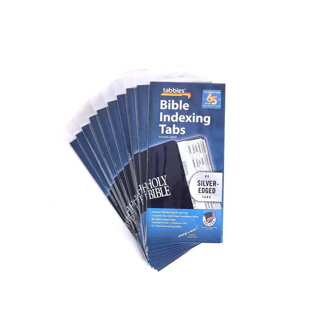 Bible Index Tabs Silver Tabbies Pk10