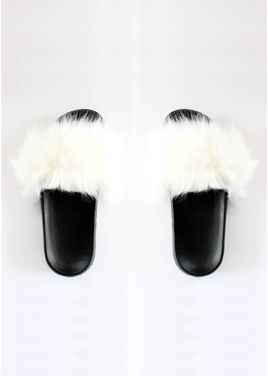 Faux Fur Slides