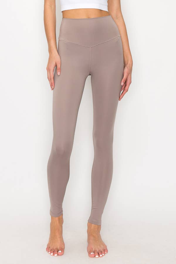 SOLID COLOR HIGH WAIST LEGGINGS