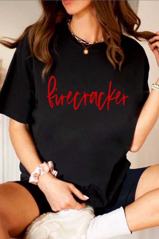 Firecracker, 4th of July, Unisex Round Neck T-Shirt