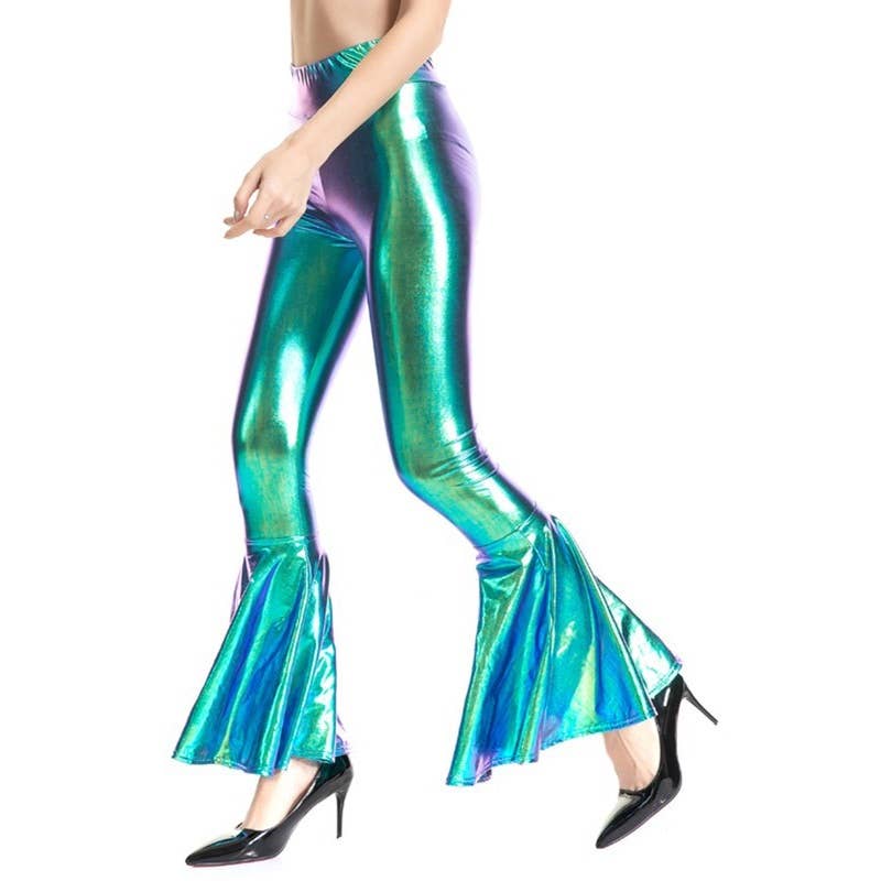 Retro 70s Disco Hippie Club Trousers Bell Bottoms