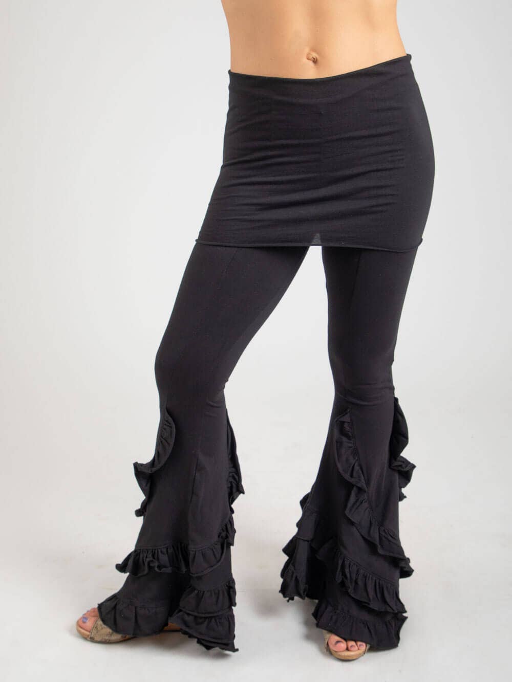 Flare Ruffle Pants